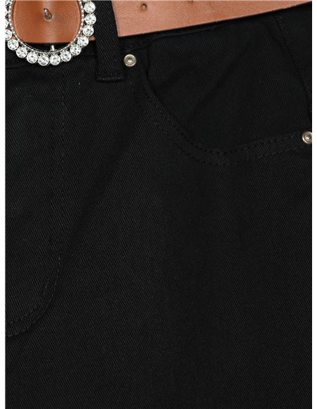 Jeans flare cinturón