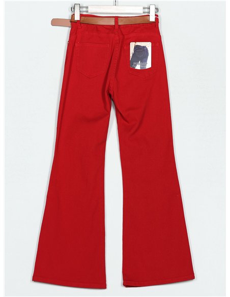 Jeans flare cinturón