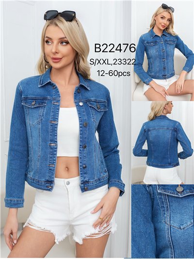 Cazadora denim strass 2