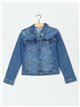Cazadora denim strass