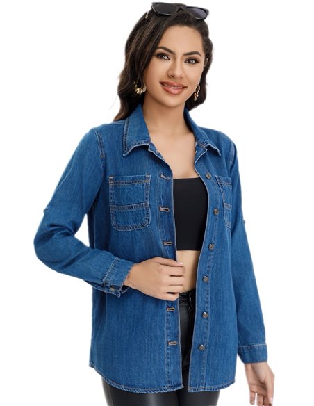 Camisa denim básica