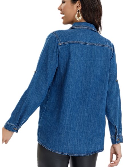 Camisa denim básica
