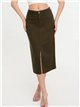 Falda denim midi abertura