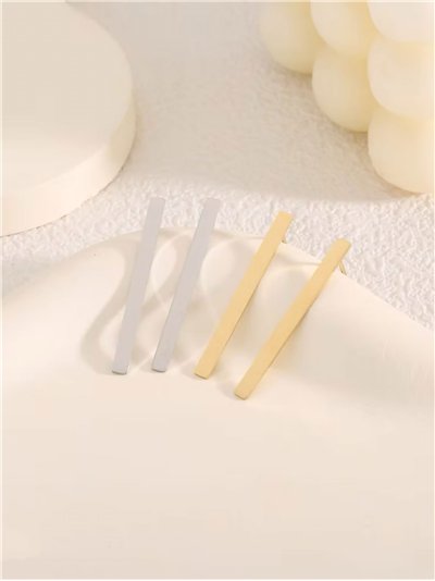 Pendientes barra - Acero inoxidable