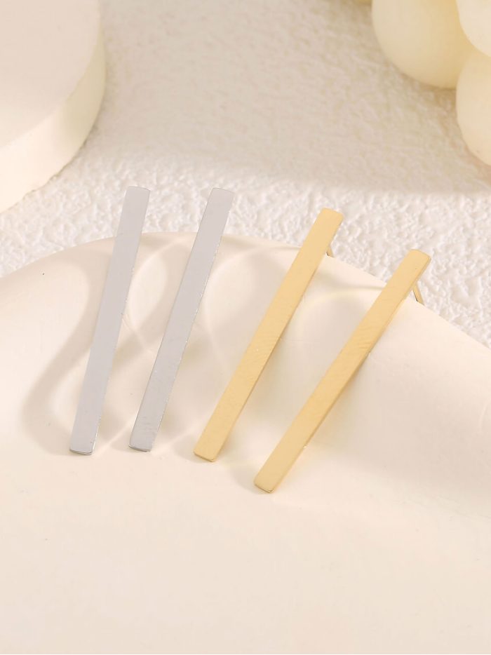 Pendientes barra - Acero inoxidable