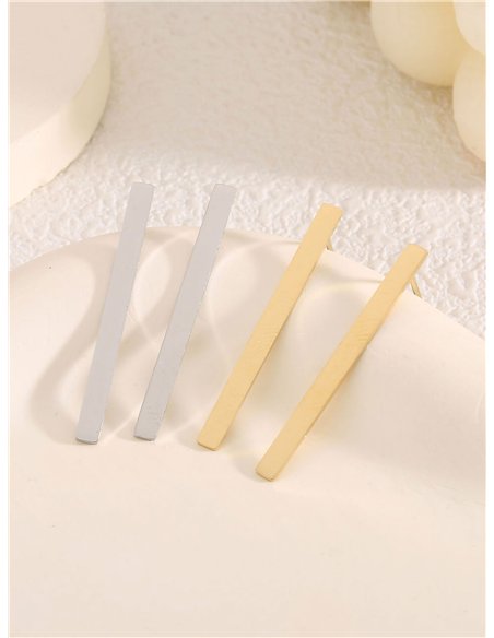 Pendientes barra - Acero inoxidable