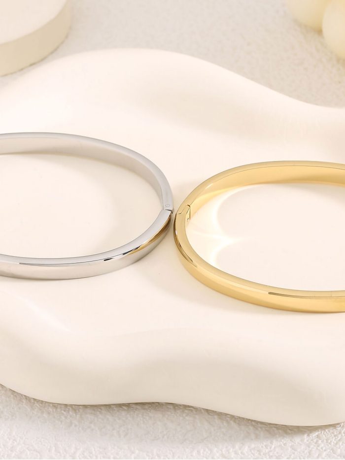 Pulseira rígida - Aço inoxidável