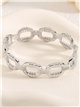 Pulsera rígida eslabones - Acero inoxidable