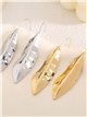 Pendientes hojas alargados - Acero inoxidable
