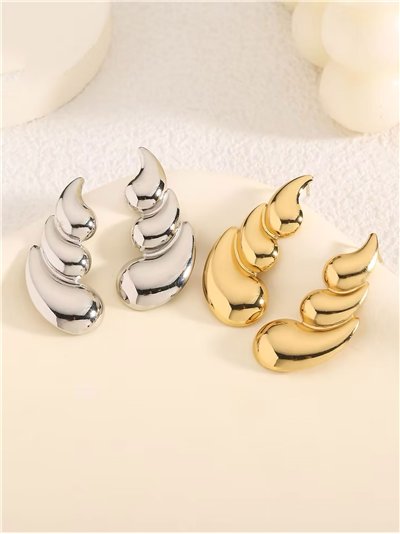 Pendientes lágrima - Acero inoxidable