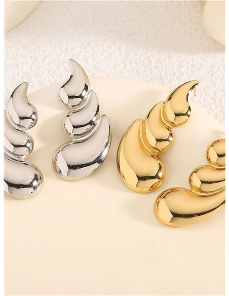 Pendientes lágrima - Acero inoxidable