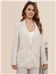 Blazer bordado lino