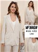 Blazer bordado lino