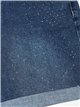 Short denim strass bajo acabado en vuelta