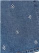 Bermuda denim rombos bordados