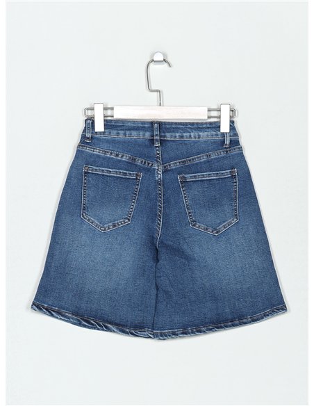 Bermuda denim strass