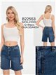 Bermuda denim strass