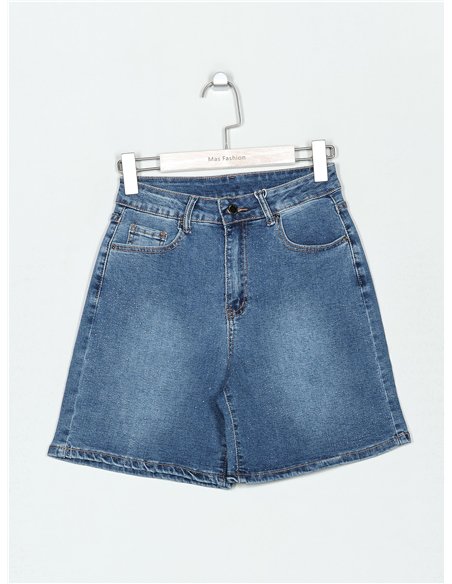 Bermuda denim strass
