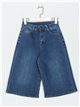 Bermuda denim wide leg