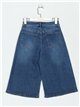 Bermuda denim wide leg