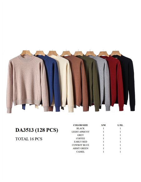 Jersey básico cuello redondo