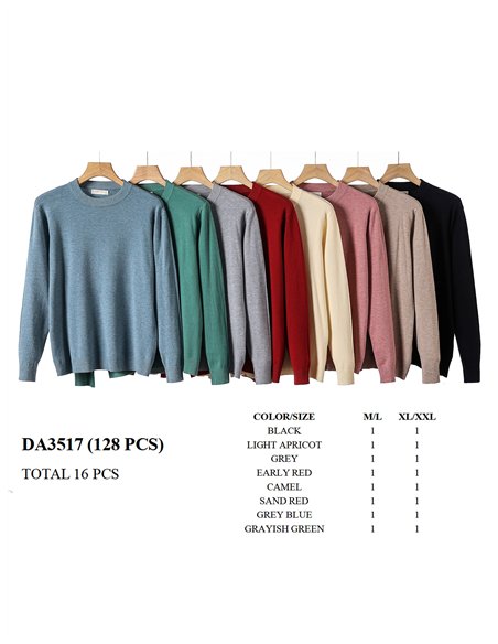 Jersey básico cuello redondo talla grande