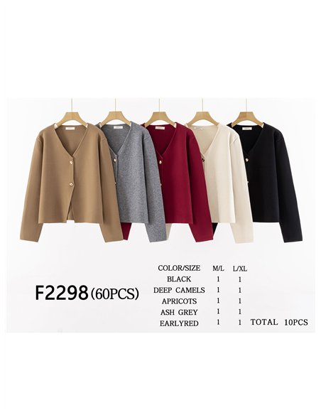 Chaqueta punto botones dorados