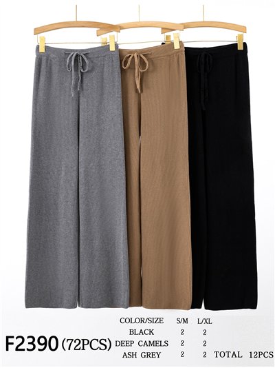 Pantalón recto punto micro canalé 2