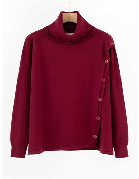 Jersey botones cuello vuelto