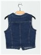 Chaleco denim bolsillos