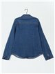 Camisa denim elástica