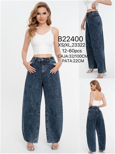 Jeans baggy balloon tiro alto 2