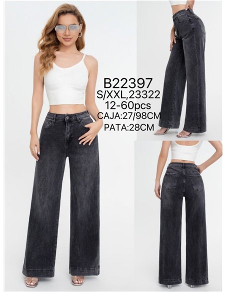 Jeans wide leg full length