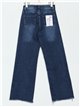 Jeans wide leg desflecado