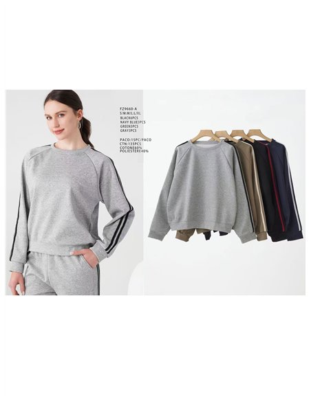 Sudadera banda afelpada