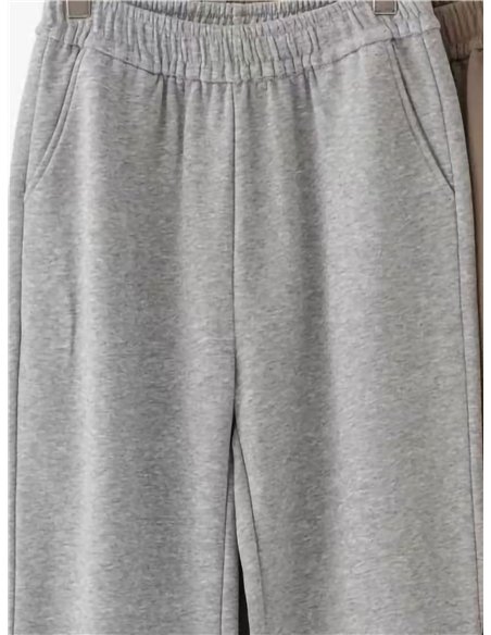 Pantalón de chándal afelpado banda