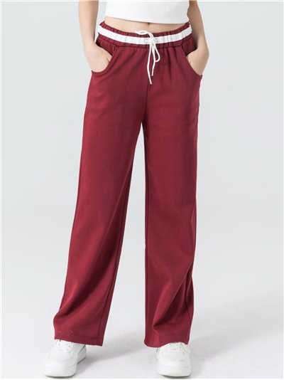 Pantalón de chándal wide leg banda