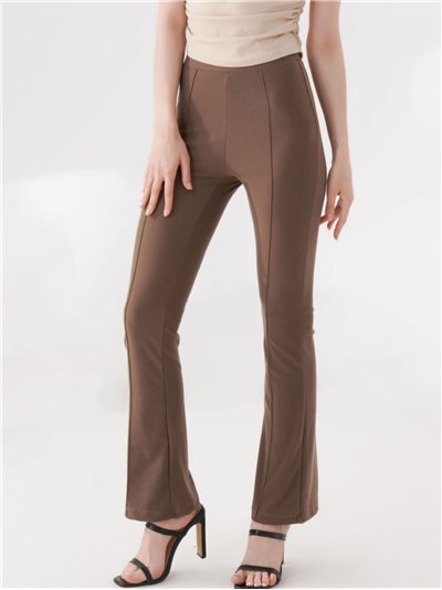 Pantalón flare pespuntes