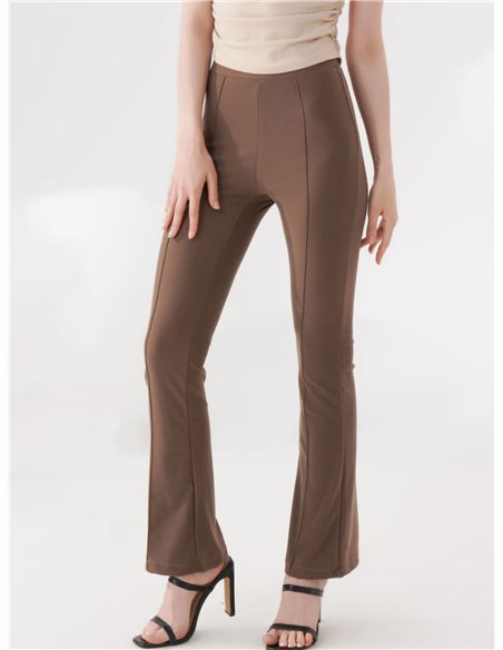 Pantalón flare pespuntes