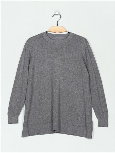 Jersey amplio metalizado