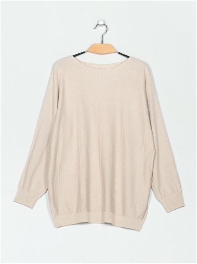 Jersey amplio metalizado