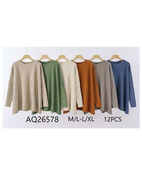 Jersey maxi detalle botones