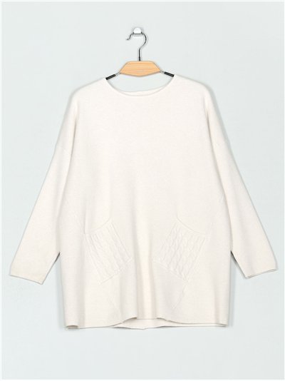 Jersey amplio bolsillos