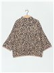Jersey amplio leopardo cuello perkins