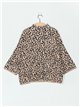 Jersey amplio leopardo cuello perkins