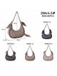 Bolso tote estampado media luna detalle pañuelo