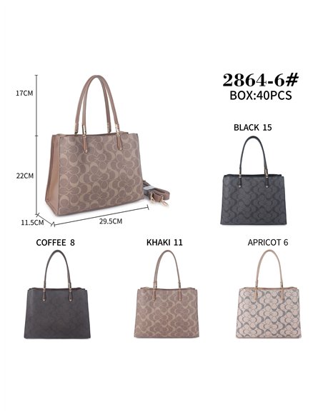 Bolso tote estampado detalle asa