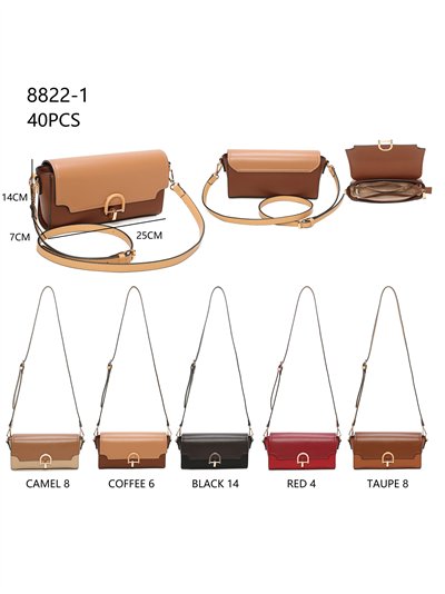 Bolso bandolera solapa detalle metálico 2