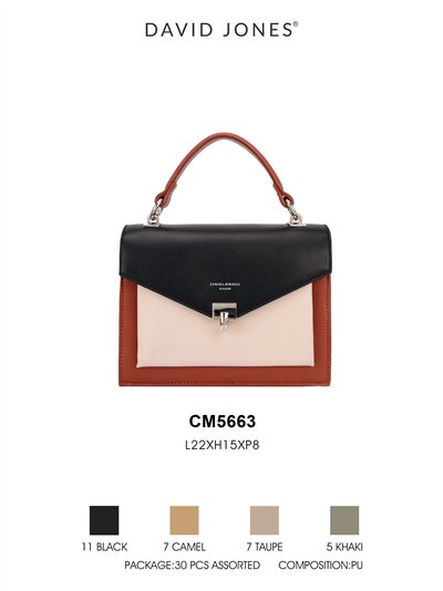 Mini bolso tote contraste