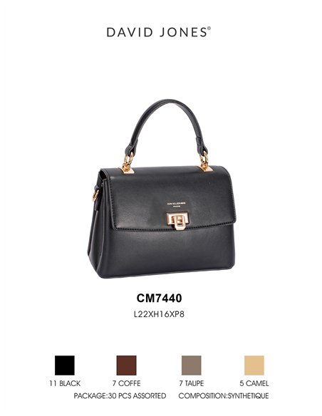 Mini bolso tote cierre metálico